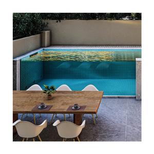 Hotel Backyard Fiberglass Infinity Pool com design de vidro acrílico e tamanho