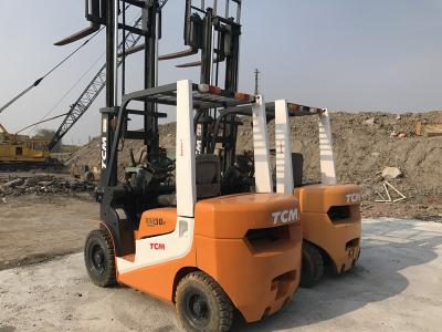 2009 Year Second Hand Forklifts , TCM 3 Ton Rough Terrain Forklift 54HP Engine Power
