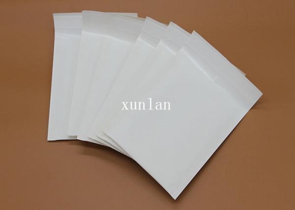 Customized White Plastic Shipping Envelopes Tear Proof With 2 Sealing Sides