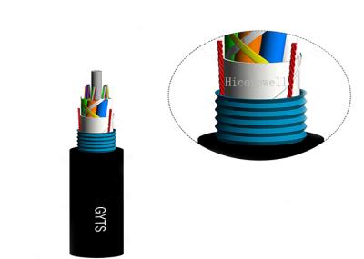 GYTS Steal Armored SM Underground Glass Fiber Optic Cable 24 / 48 / 96 / 144 Core