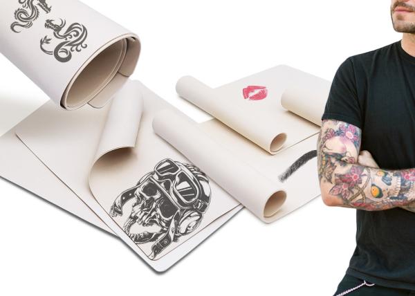 Os lados dobro anulam a pele permanente da prática da composição para o corpo Art Tattoo do novato