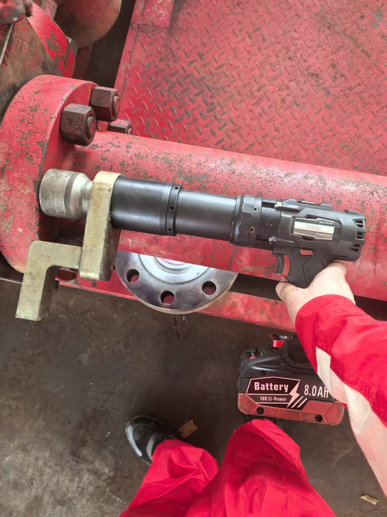 Lithium Battery Operated Torque Wrench Lightweight Cordless Digital Torque Wrench