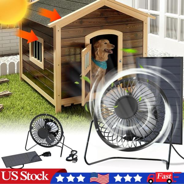 Solar Panel Powered Fan Mini Ventilator Exhaust Fan Greenhouse Motorhome House Solar Dc Ceiling Fan