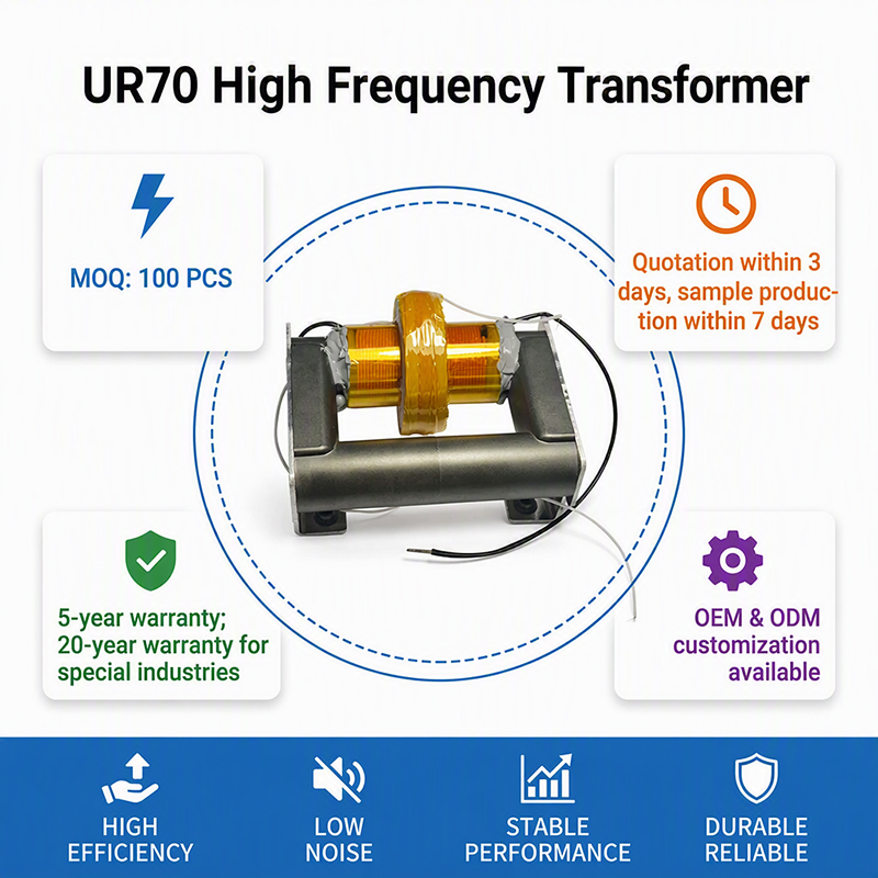 Custom ER70 High Frequency Pulse Transformer For Industrial High Voltage Generator