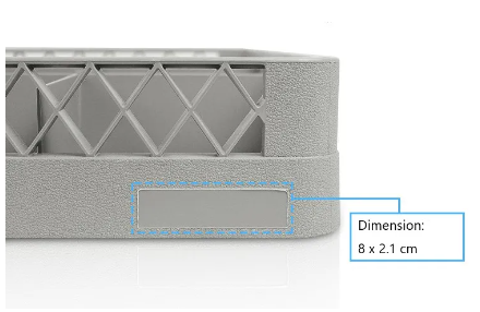 Stackable Commercial Dishwasher Glass Basket Compartment 9 / 16 / 20