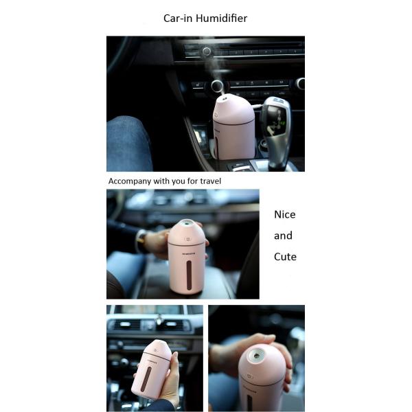Mini Portable USB Aromatic Ultrasonic Air Humidifier For Car