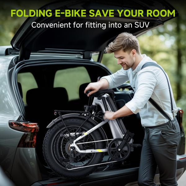 EU UK Stock  Folding Electric Bike with Suspension Hydraulic Disc Brakes  Range Legal Compliance E-bike Foldable  Bike 250W