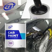Couche de carrosserie automobile Peinture automobile 1K Noir Couleur solide Basecoat pour réparation de finition automobile