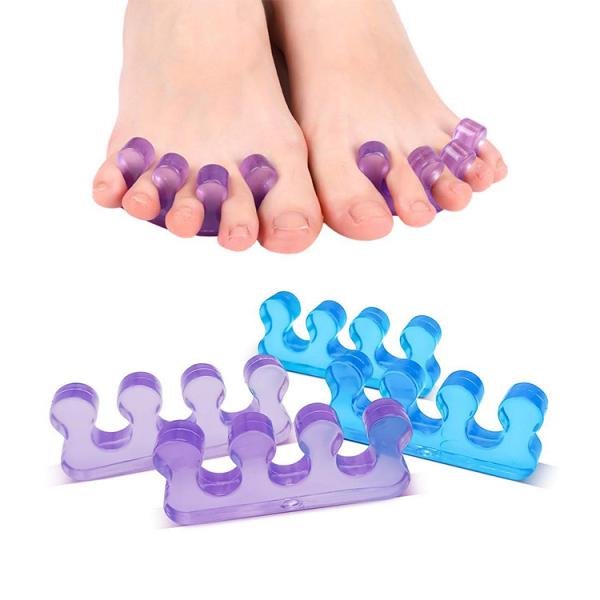 Separate Toenail Polish with 2 Pairs Toe Separator Pedicure Easy to Clean Toe Spacers