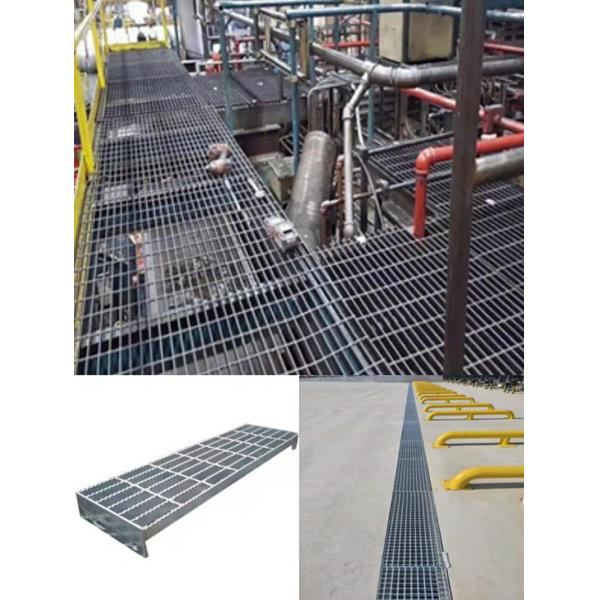 Outdoor Metal Drain Cover Q235 Grating Serrated Galvanized