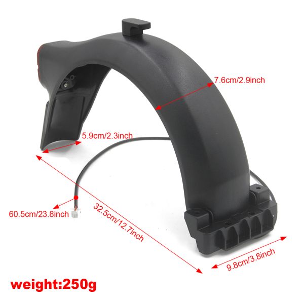 Original Scooter Rear Fender Mudguard For Ninebot F40 Electric Scooter Accessories