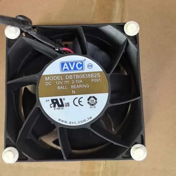 High Speed Avc Cpu Fan DBTB0838B2S Axial Fan 8cm 25W 12V 2.1A PWM Speed Regulation Fan for Inverters Converters
