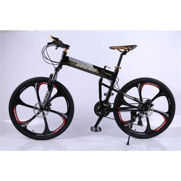 High quality OEM 6 spoke mag one wheel Shimano 21 speed black aluminium folding hummer mountain bicycle