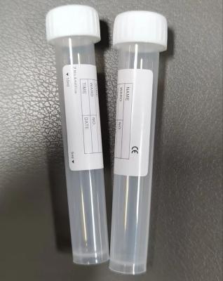 White Cap Plain Test Tube 10ml 16*100mm For Laboratory Sample Transportation