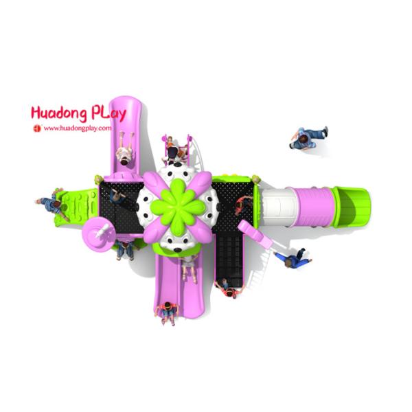 Disneyland Series Outdoor Playground Slides , Plastic Children's Outdoor Playground Equipment