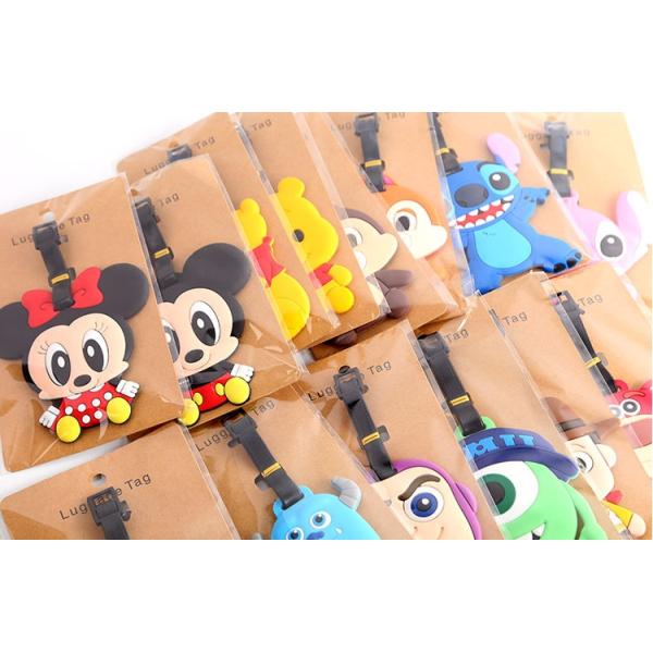 2018 super design customized luggage tag/baggage tag rubber loop manufacturer