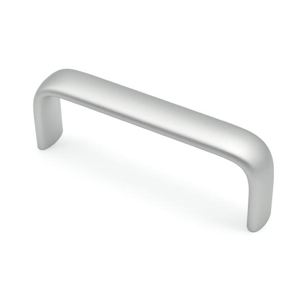 Oval Shaped Black Aluminum Industrial Drawer Pulls White