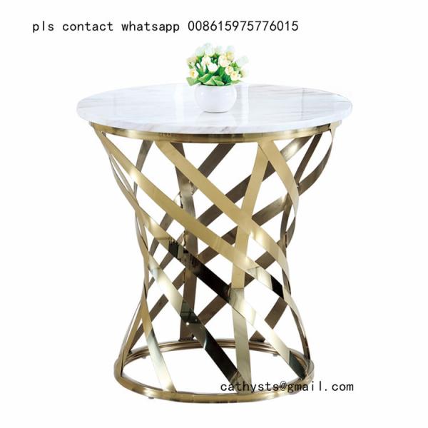 marble table titanium gold stainless steel metal base or leg