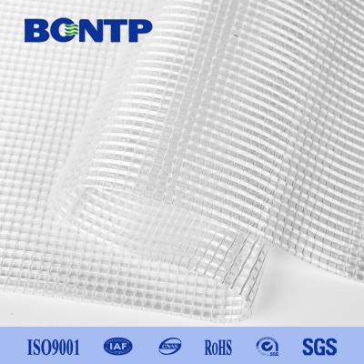 Clear Plastic Vinyl Fabric PVC Transparent Tarpaulin Flame Retardant 1000d 0606