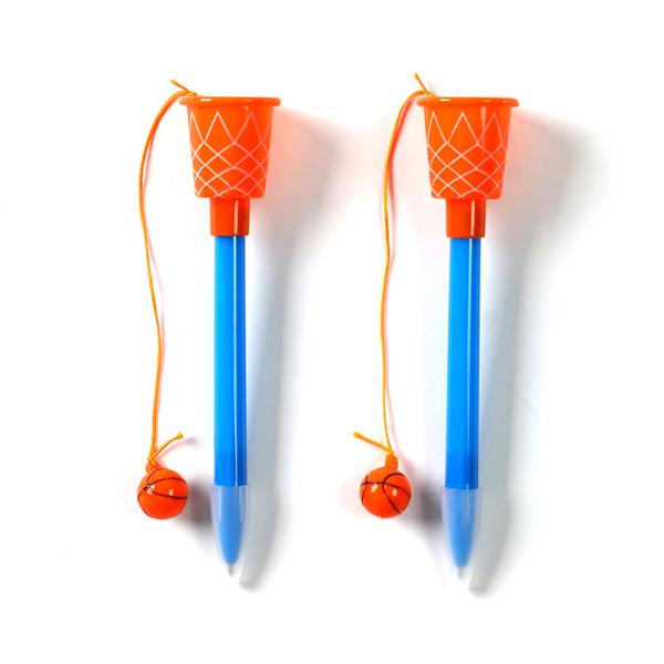 Office School Pen with Unique Customized Logo Basketball Shape Topper Stationery