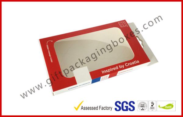 Iphone Case Coated Paper Box Card Board Packing With Big Window
