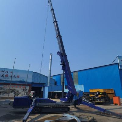 Guindastes elétricos de Crane Hydraulic Telescopic Outrigger Small do modilhão de borracha da esteira rolante para o espaço estreito