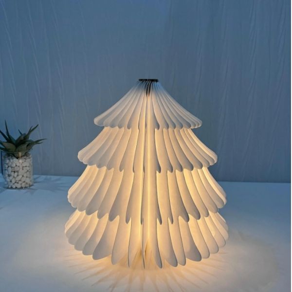 Rechargeable Folding LED Shaped Christmas Tree Lamp For Wedding Bedroom Indoor