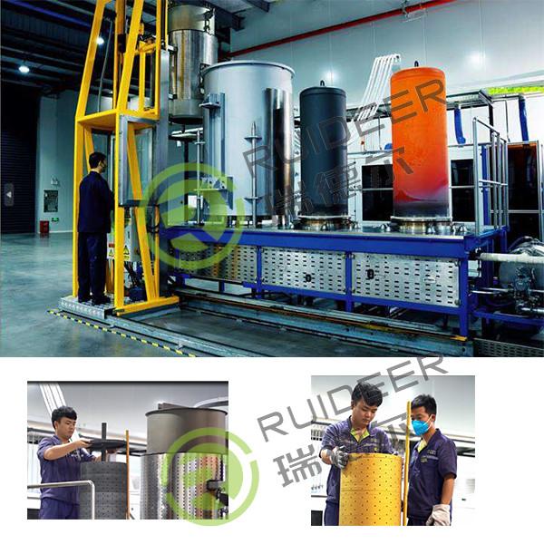 Chemical Vapor Deposition Coating Furnace With TiCL4,AICL3 Precursors And Process Gases