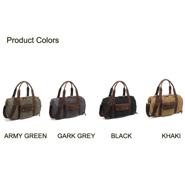 Canvas Soft Leather Tote Bag