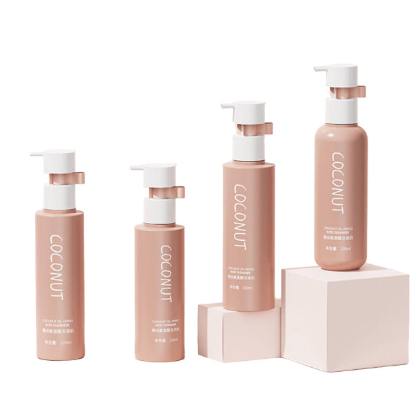 professional skincare packaging solution pink high-end cleansing skincare bottle‌