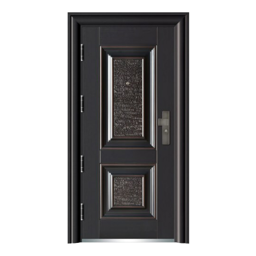China French Hot Sale Exterior Interior Metal Front Doors Security Steel Door for House Design