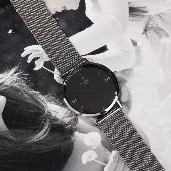 Luxury 36mm Stainless Steel Quartz Watch Custom Logo Ladies Mirror