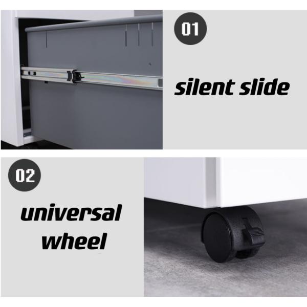 Office Furniture Simple Metal Cabinet with Removable Drawer and Movable Structure