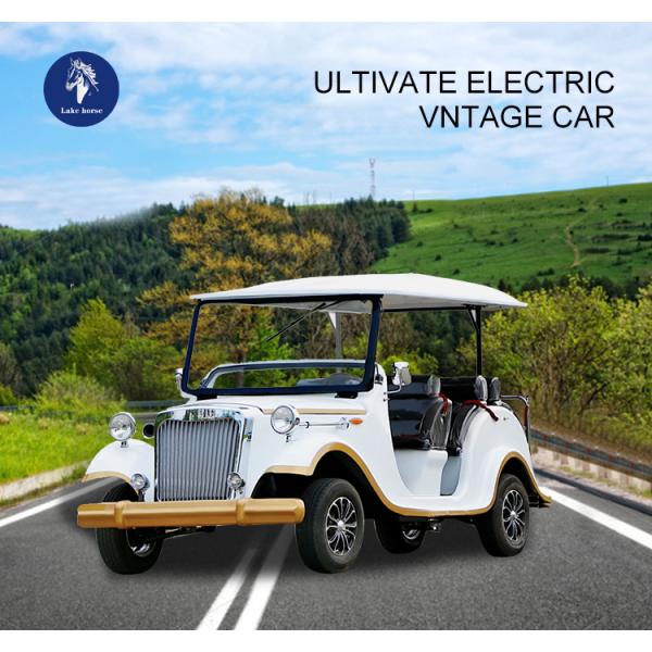 Electric Classic Vintage Car Golf Cart DOT 5 Seats CE Battery 100Ah Wheelbase 3500mm