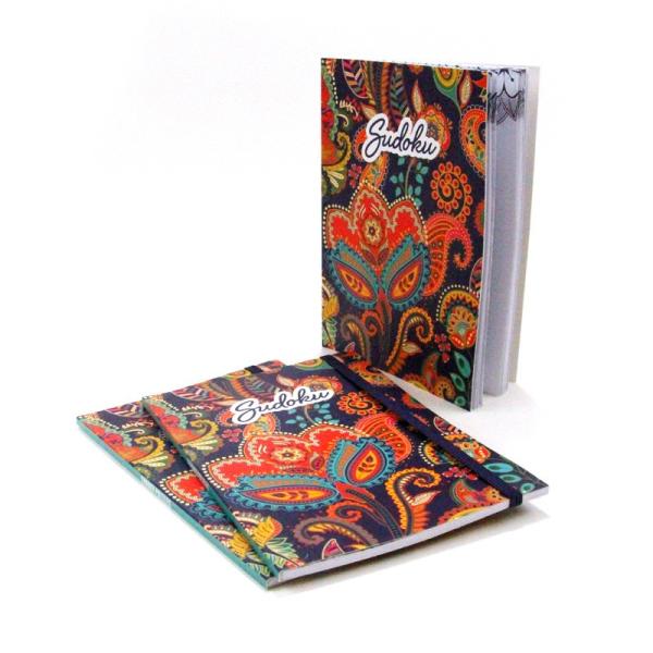 Soft Cover Children's Sudoku Books , Custom Blank Journals With Elastic