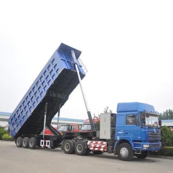 40t Loading Dump Truck Practical Dump Semi Trailer with Tread 1840mm and Wabco Relay Valve