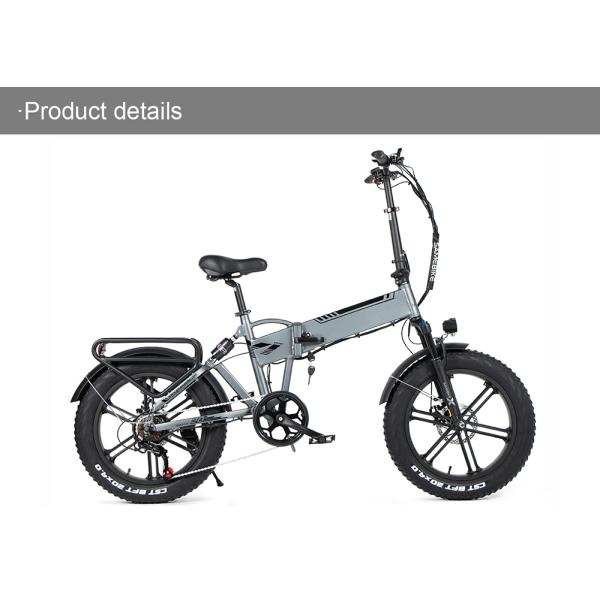 750lbs Fork Fat Tire Electric Folding Bike 160 Braked 6061Alu Frame