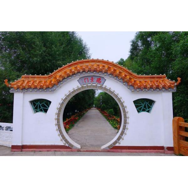 Глина черепиц павильона китайская старая конкретная застеклила покрашенные черепицы