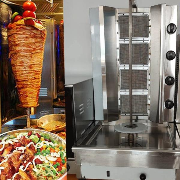 full automatic shawarma machine doner kebab machine Grill Machine 2/3/4/5/6 Burners Gas Grill