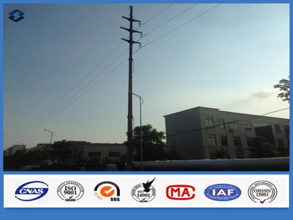 Hot Dip Galvanized Steel Polygonal Electrical Power Suspension Pole