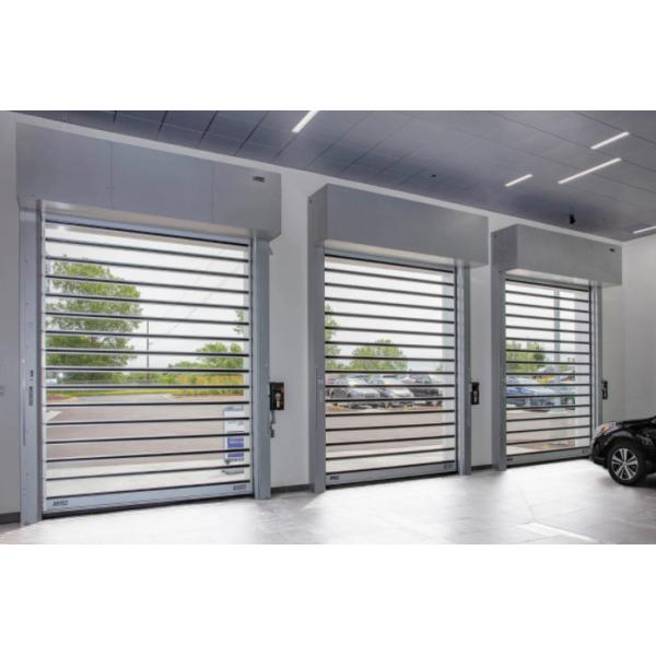 Parking Garages Industry Rapid Rigid Aluminum High Quality Stable Metal Industrial High Speed Spiral Door Customized Safety Efficiency