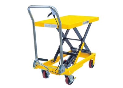 Mobile Hydraulic Scissor Lift Trolley 1025 Mm Lifting Manual 800kg Load 1220*610*60 Mm