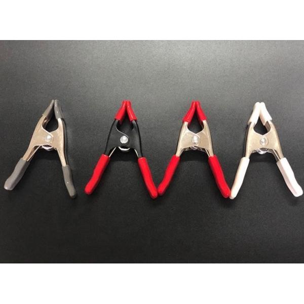 2 Inch 4 Inch 6 Inch Steel Spring Clamps Tent White a Shape Spring Camp Quick Locking Clamp for Wedding Dress Clothes and Tent