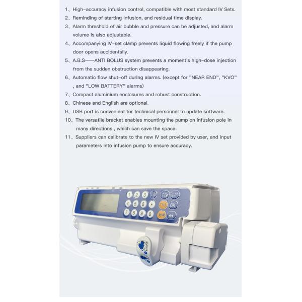 PCA Ambulatory Pet Veterinary Peristaltic Infusion Pump