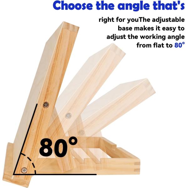 Gifts Stores Commercial Buyer Adjustable Angle Wooden Easels for Painting Tabletop Easel Stand