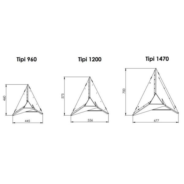 Freestanding 120cm современный на открытом воздухе камин геометрическое Corten стальное Chimenea
