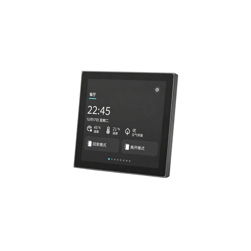 MT11001 ODM KNX 4'' HD Touch Panel  480x480  RGB RGBW Dimming Scene Curtain HVAC IR Wake 86 Box