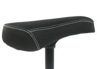 Black Saddle BMX Freestyle Bike Parts Fat Type Seat With Alloy Seat Post Combo