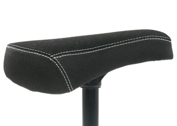 Black Saddle BMX Freestyle Bike Parts Fat Type Seat With Alloy Seat Post Combo