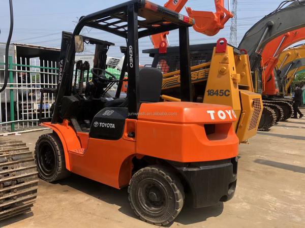 3 Ton Diesel Forklift with Japan Engine 5 Ton Capacity 3 Stages Side Shift Second Hand